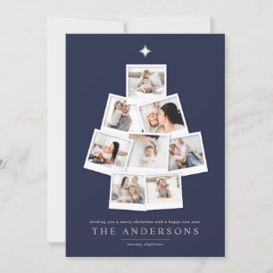 Photography christmas tree multi photo holiday card
