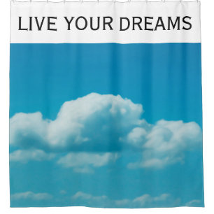 Photography - clouds in the sky + your ideas shower curtain