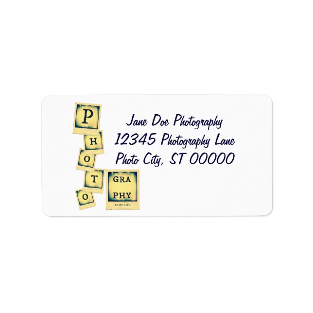 Photography Collage Label (Front)