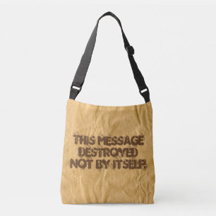Photography - Crinkly Wrapping Paper + your ideas Crossbody Bag