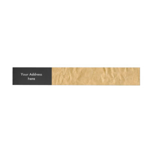 Photography - Crinkly Wrapping Paper + your ideas Wraparound Address Label