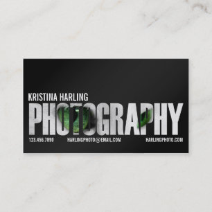 Photography Cutout - Black Business Card