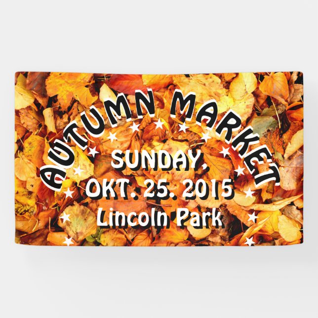 Photography - dry autumn leaves + your ideas banner (Horizontal)