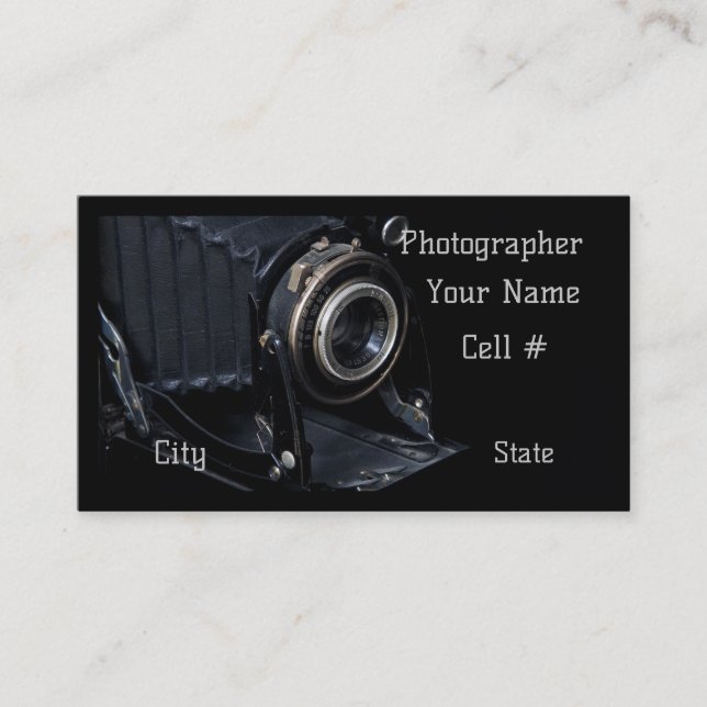  Photography Event Services Business Card (Front)