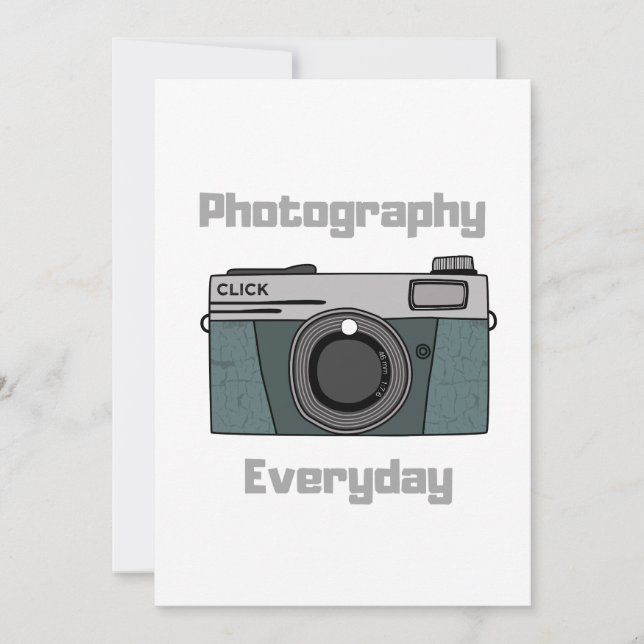 Photography Everyday Invitation (Front)