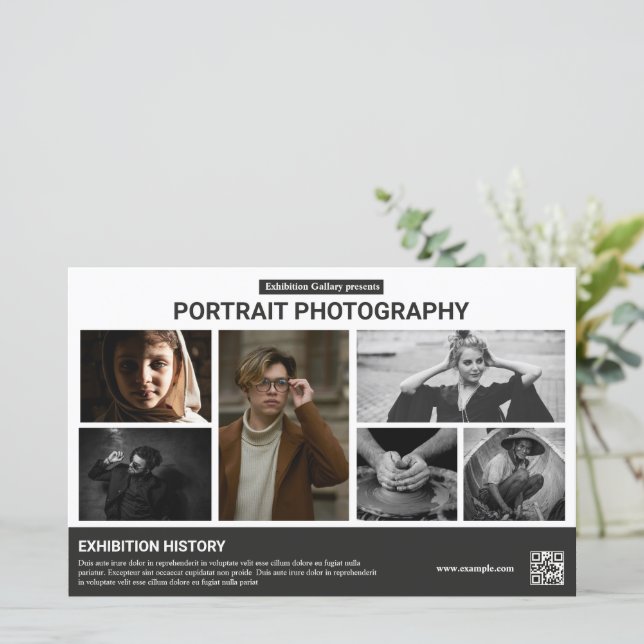 Photography Exhibition Flyer Template (Standing Front)