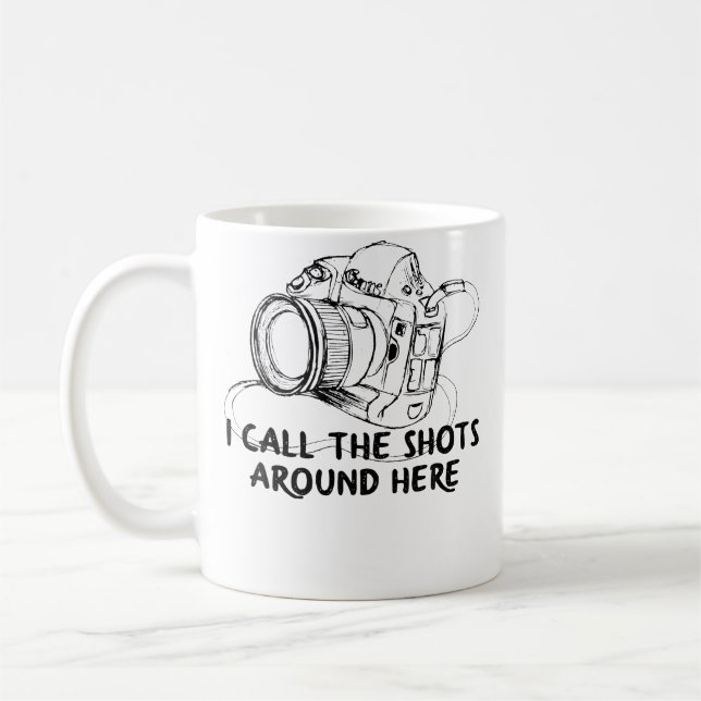 Photography Fanatic T Shirt Cameraman Focus Photog Coffee Mug (Left)