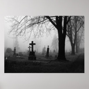 Photography for SALE - Cemetery Fog 1 Prints