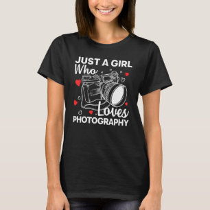Photography For Women Girl Photographer Camera T-Shirt