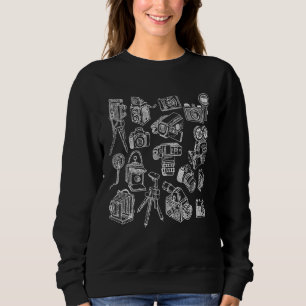 Photography Fotography Camera Photo Hobby Line Art Sweatshirt