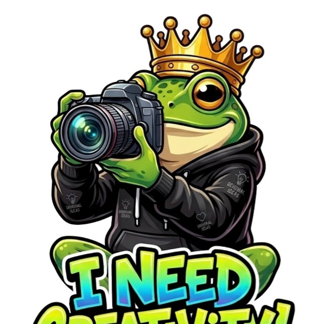 Photography Frog King - I Need Creativity T-Shirt (Creator Uploaded)