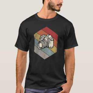 Photography Geometric Distressed Vintage Retro Sty T-Shirt