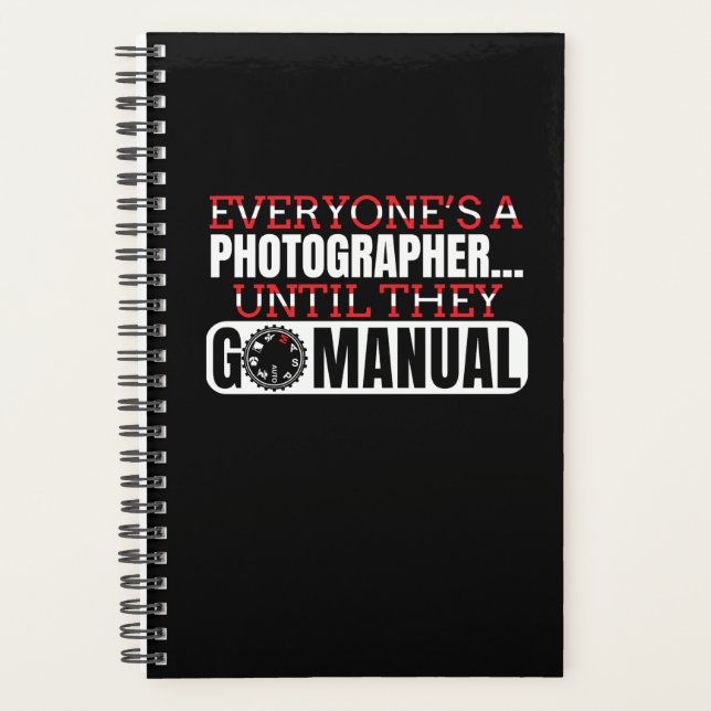 Photography - Go Manual Camera Settings Quote Planner (Front)
