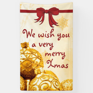 Photography - golden xmas balls + your ideas banner