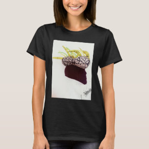 Photography Hat Hairstyle Strange Mask In Profile T-Shirt