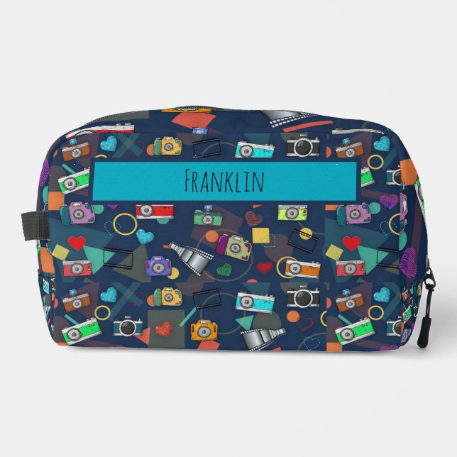 Photography I Custom Name  Dopp Kit (Front)