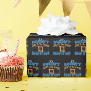 Photography Image Editing - Crop It Out Quote Wrapping Paper