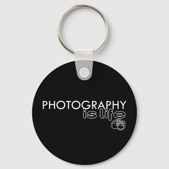 Photography Is Life Key Ring (Front)