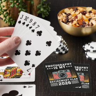 Photography Is My Retirement Plan 2026 Playing Cards