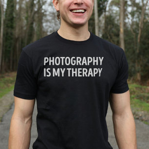Photography Is My Therapy Funny T-Shirt