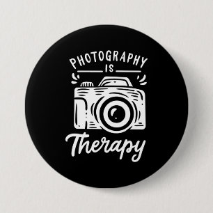 Photography Is Therapy 7.5 Cm Round Badge