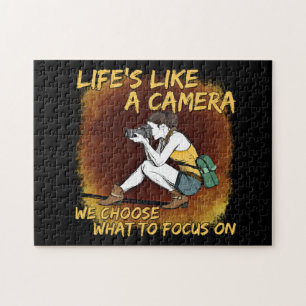Photography - Life Like A Camera Photographer Jigsaw Puzzle