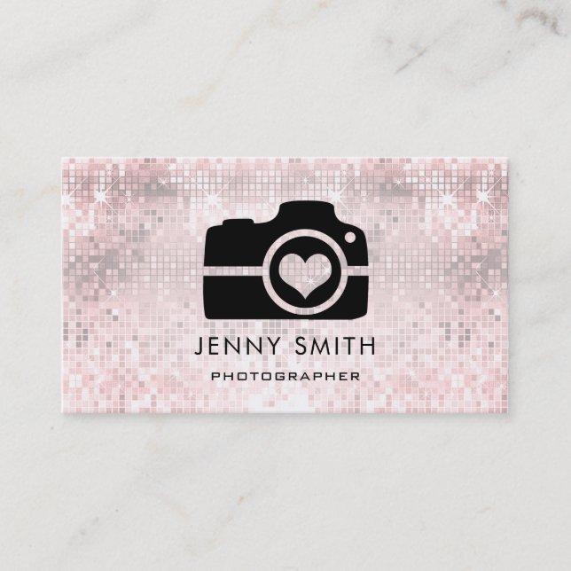 photography logo business card (Front)