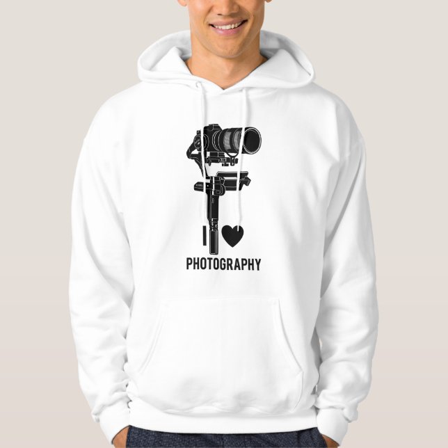 Photography Lover Camera Art Pullover Hoodie (Front)