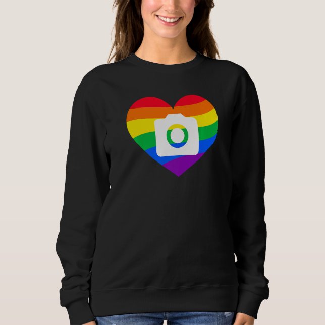 Photography Lover, Photographer Gift, Rainbow Came Sweatshirt (Front)