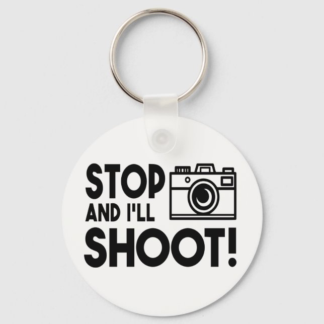 Photography Lovers Wedding Photographer Camera Key Ring (Front)