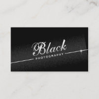 Photography Modern Plain Black Photographer