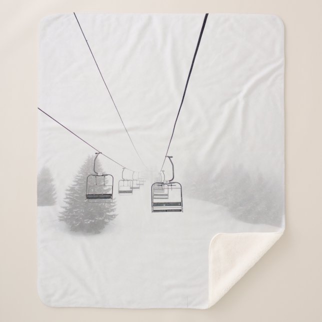 PHOTOGRAPHY OF CABLE CAR SHERPA BLANKET (Front)