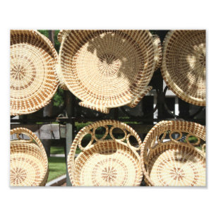 Photography of hand made baskets, Charleston SC Photo Print