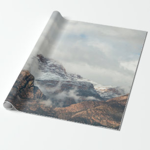 PHOTOGRAPHY OF MOUNTAIN RANGE DURING DAYTIME WRAPPING PAPER