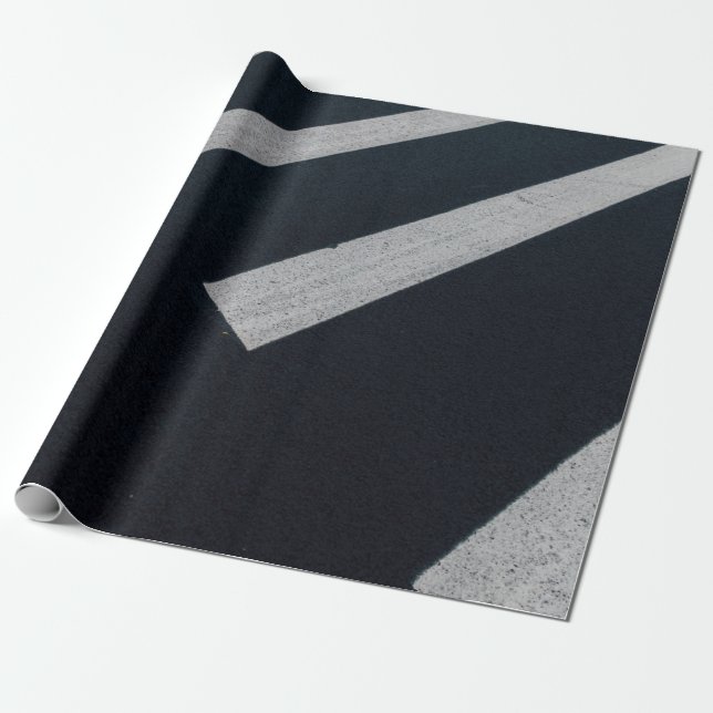 Photography of pedestrian lane wrapping paper (Unrolled)