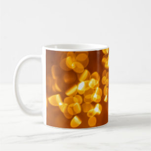 Photography of red and orange light coffee mug