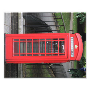 Photography of red London Phone Booth Photo Print