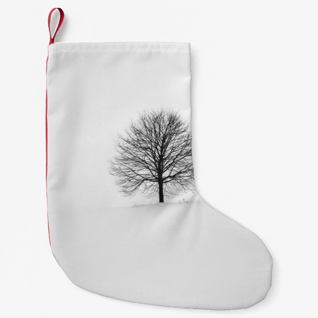 PHOTOGRAPHY OF TREE SMALL CHRISTMAS STOCKING (Front)