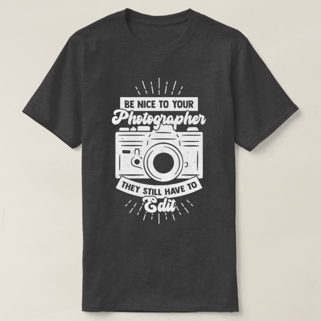 Photography Photo Shooting Photographer Gift  T-Shirt (Design Front)