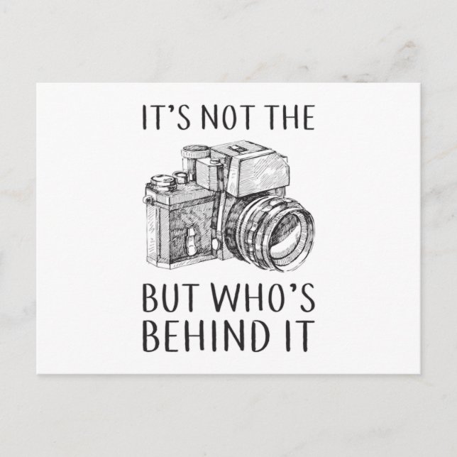 Photography Photographer Camera Funny Gift Idea Postcard (Front)