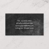 Photography Photographer Camera Rustic Chalkboard Business Card (Back)
