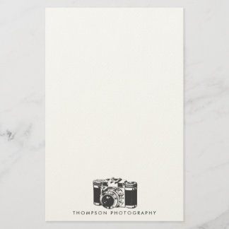 Photography Photographer Custom Stationery Paper