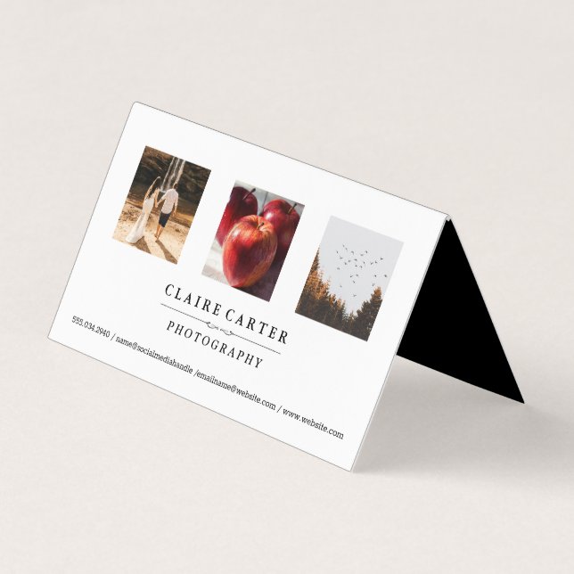 Photography | Photographer Portfolio Business Card (Front)