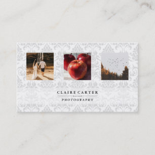 Photography Photographer Portfolio Damask Business Card