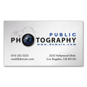 Photography Photographers Camera Lens Magnetic Business Card