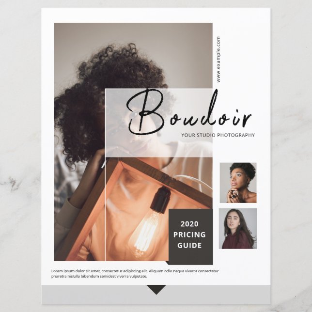 Photography Price List Template (Front)