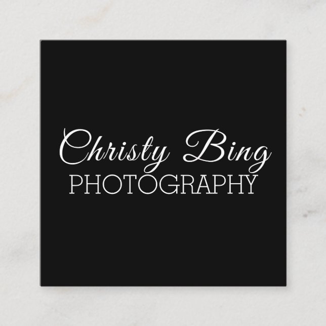 Photography Print Release Square Business Card (Front)