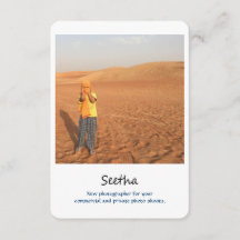 photography promo card