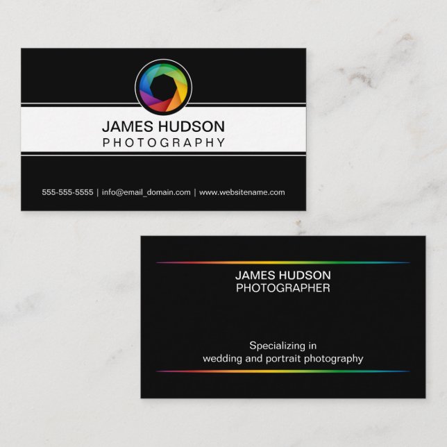 Photography Shutter Business Card (Front/Back)