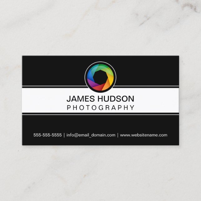 Photography Shutter Business Card (Front)